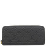 ルイヴィトン LOUIS VUITTON ポルトフォイユ クレマンス M60171 ノワール モノグラムアンプラント 長財布 ゴールド金具 黒 ラウンドファスナー