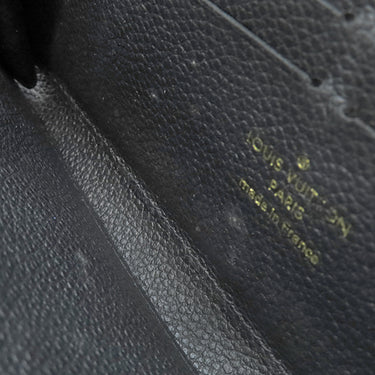 ルイヴィトン LOUIS VUITTON ポルトフォイユ クレマンス M60171 ノワール モノグラムアンプラント 長財布 ゴールド金具 黒 ラウンドファスナー