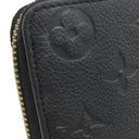 ルイヴィトン LOUIS VUITTON ポルトフォイユ クレマンス M60171 ノワール モノグラムアンプラント 長財布 ゴールド金具 黒 ラウンドファスナー