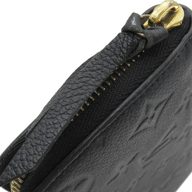 ルイヴィトン LOUIS VUITTON ポルトフォイユ クレマンス M60171 ノワール モノグラムアンプラント 長財布 ゴールド金具 黒 ラウンドファスナー