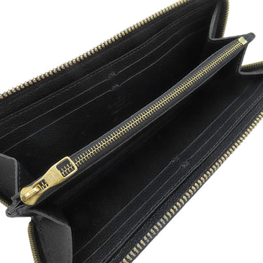 ルイヴィトン LOUIS VUITTON ポルトフォイユ クレマンス M60171 ノワール モノグラムアンプラント 長財布 ゴールド金具 黒 ラウンドファスナー