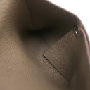 エルメス HERMES バスティア エトゥープ ヴォーエプソン コインケース シルバー金具 グレージュ