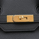 エルメス HERMES バーキン35 ブラック トゴ ハンドバッグ ゴールド金具 黒