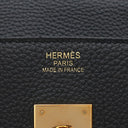 エルメス HERMES バーキン35 ブラック トゴ ハンドバッグ ゴールド金具 黒