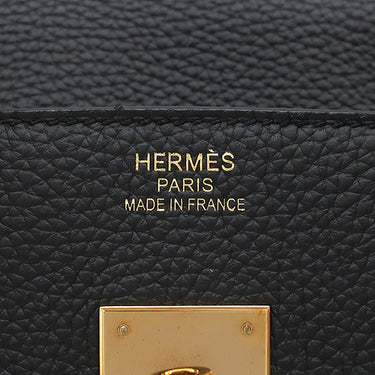 エルメス HERMES バーキン35 ブラック トゴ ハンドバッグ ゴールド金具 黒