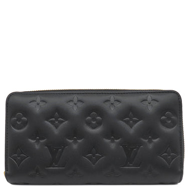 ルイヴィトン LOUIS VUITTON ジッピー ウォレット M81510 ノワール ラムレザー 長財布 ゴールド金具 黒 ラウンドファスナー