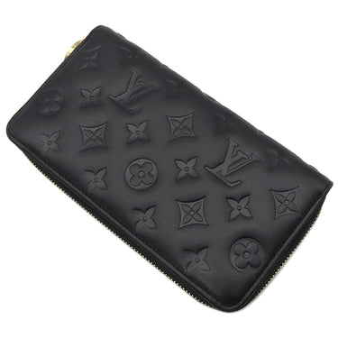 ルイヴィトン LOUIS VUITTON ジッピー ウォレット M81510 ノワール ラムレザー 長財布 ゴールド金具 黒 ラウンドファスナー