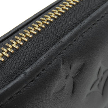 ルイヴィトン LOUIS VUITTON ジッピー ウォレット M81510 ノワール ラムレザー 長財布 ゴールド金具 黒 ラウンドファスナー