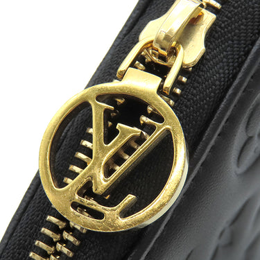ルイヴィトン LOUIS VUITTON ジッピー ウォレット M81510 ノワール ラムレザー 長財布 ゴールド金具 黒 ラウンドファスナー
