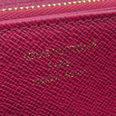 ルイヴィトン LOUIS VUITTON ジッピーウォレット M41895 フューシャ モノグラムキャンバス 長財布 ゴールド金具 茶 ラウンドファスナー