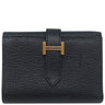 エルメス HERMES ベアン コンビネ ブラック シェーブル 三つ折り財布 ゴールド金具 黒
