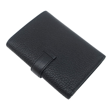 エルメス HERMES ベアン コンビネ ブラック シェーブル 三つ折り財布 ゴールド金具 黒