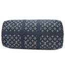 ルイヴィトン LOUIS VUITTON キーポル バンドリエール50 M24953 インクブルー×ホワイト モノグラムシャドウレザー ボストンバッグ マットブラック金具 ネイビー 青 白 鍵・パドロック欠品