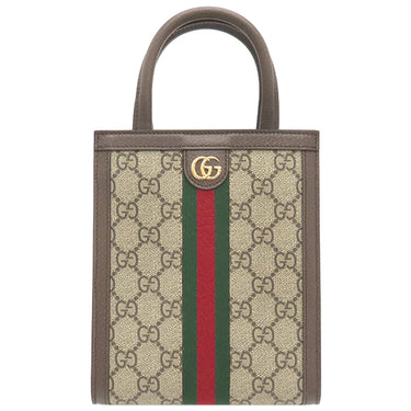 グッチ GUCCI スーパー ミニバッグ 772317 ベージュ×エボニー GGスプリームキャンバス 2WAYバッグ ゴールド金具 茶 ハンドバッグ ショルダー