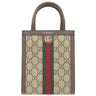 グッチ GUCCI スーパー ミニバッグ 772317 ベージュ×エボニー GGスプリームキャンバス 2WAYバッグ ゴールド金具 茶 ハンドバッグ ショルダー