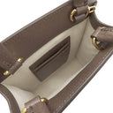 グッチ GUCCI スーパー ミニバッグ 772317 ベージュ×エボニー GGスプリームキャンバス 2WAYバッグ ゴールド金具 茶 ハンドバッグ ショルダー