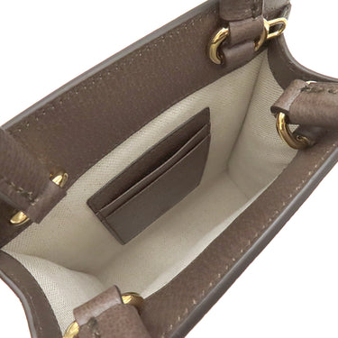 グッチ GUCCI スーパー ミニバッグ 772317 ベージュ×エボニー GGスプリームキャンバス 2WAYバッグ ゴールド金具 茶 ハンドバッグ ショルダー