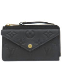 ルイヴィトン LOUIS VUITTON カードケース ポルト カルト レクト ヴェルソ M69421 ノワール モノグラムアンプラント コインケース ゴールド金具 黒 小銭入れ キーチェーン付き