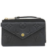ルイヴィトン LOUIS VUITTON カードケース ポルト カルト レクト ヴェルソ M69421 ノワール モノグラムアンプラント コインケース ゴールド金具 黒 小銭入れ キーチェーン付き