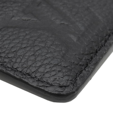 ルイヴィトン LOUIS VUITTON カードケース ポルト カルト レクト ヴェルソ M69421 ノワール モノグラムアンプラント コインケース ゴールド金具 黒 小銭入れ キーチェーン付き