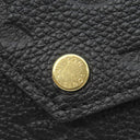 ルイヴィトン LOUIS VUITTON カードケース ポルト カルト レクト ヴェルソ M69421 ノワール モノグラムアンプラント コインケース ゴールド金具 黒 小銭入れ キーチェーン付き