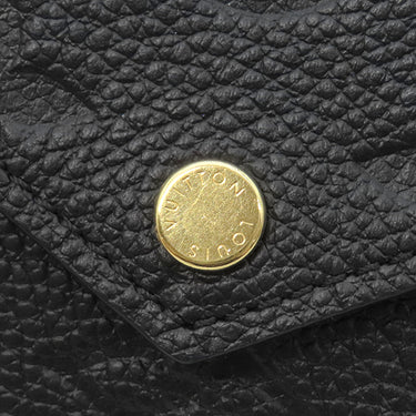 ルイヴィトン LOUIS VUITTON カードケース ポルト カルト レクト ヴェルソ M69421 ノワール モノグラムアンプラント コインケース ゴールド金具 黒 小銭入れ キーチェーン付き