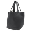 エルメス HERMES ピコタンロックMM ブラック トリヨンクレマンス ハンドバッグ シルバー金具 黒