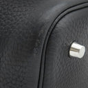エルメス HERMES ピコタンロックMM ブラック トリヨンクレマンス ハンドバッグ シルバー金具 黒