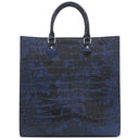 ルイヴィトン LOUIS VUITTON サックプラ ブルー エキゾチックレザー トートバッグ シルバー金具 青 マーブル 希少