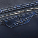 ルイヴィトン LOUIS VUITTON サックプラ ブルー エキゾチックレザー トートバッグ シルバー金具 青 マーブル 希少