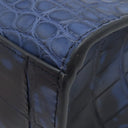 ルイヴィトン LOUIS VUITTON サックプラ ブルー エキゾチックレザー トートバッグ シルバー金具 青 マーブル 希少