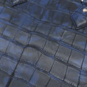 ルイヴィトン LOUIS VUITTON サックプラ ブルー エキゾチックレザー トートバッグ シルバー金具 青 マーブル 希少