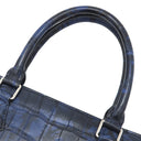 ルイヴィトン LOUIS VUITTON サックプラ ブルー エキゾチックレザー トートバッグ シルバー金具 青 マーブル 希少