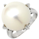 ノンブランド NON BRAND 白蝶パールリング プラチナシルバー Pt900 パール リング 指輪 1粒 1P PM900 12号