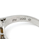 ノンブランド NON BRAND 白蝶パールリング プラチナシルバー Pt900 パール リング 指輪 1粒 1P PM900 12号