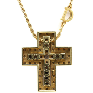 ダミアーニ DAMIANI ベルエポック S イエローゴールド K18YG ダイヤモンド ネックレス ペンダント 750 18金 クロス 十字架