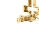 ダミアーニ DAMIANI ベルエポック S イエローゴールド K18YG ダイヤモンド ネックレス ペンダント 750 18金 クロス 十字架