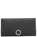 ブルガリ BVLGARI ブルガリブルガリ 30412 ブラック グレインレザー 長財布 シルバー金具 黒 二つ折り