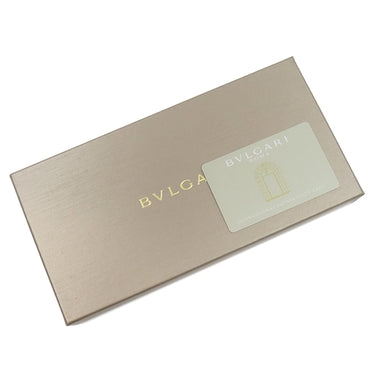 ブルガリ BVLGARI ブルガリブルガリ 30412 ブラック グレインレザー 長財布 シルバー金具 黒 二つ折り