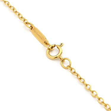 ティファニー Tiffany & Co シグネチャー イエローゴールド K18YG ネックレス Au750