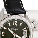 腕時計 ジャガールクルト JAEGER LECOULTRE マスター コンプレッサー レディ 148.8.37 自動巻き レディース 純正ダイヤ デイト ブラック 黒