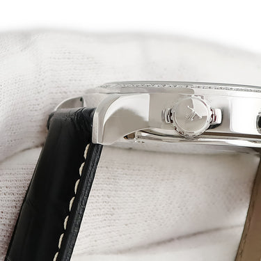 腕時計 ジャガールクルト JAEGER LECOULTRE マスター コンプレッサー レディ 148.8.37 自動巻き レディース 純正ダイヤ デイト ブラック 黒