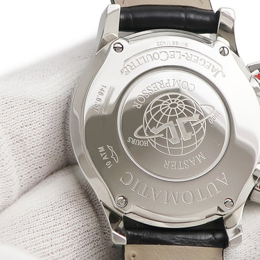 腕時計 ジャガールクルト JAEGER LECOULTRE マスター コンプレッサー レディ 148.8.37 自動巻き レディース 純正ダイヤ デイト ブラック 黒