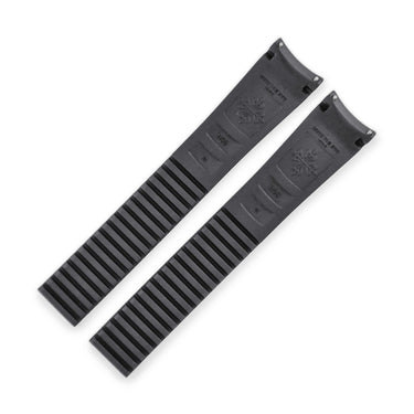 パテックフィリップ PATEK PHILIPPE 純正 アクアノート ミディアム用 ラバーバンド ブラック ラバー 腕時計パーツ 新品未使用 ベルト 19ｍｍ 黒