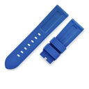パネライ PANERAI 純正 ルミノール用 ラバーバンド ブルー ラバー 腕時計パーツ 未使用 替え ベルト ストラップ 尾錠用 予備 交換 スペア 24ｍｍ ブルー 青