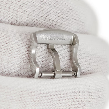 ブルガリ BVLGARI 純正 シルバー ステンレススチール 腕時計パーツ 尾錠 14mm幅対応 ステンレススチール SS ピンバックル パーツ 替え スペア シルバー