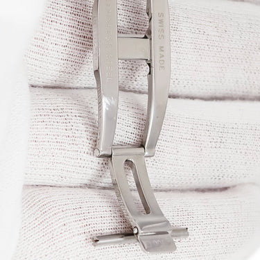 ルイヴィトン LOUIS VUITTON 純正 シルバー ステンレススチール 腕時計パーツ 18mm幅対応 Dバックル ステンレス スチール SS フォールディング パーツ 替え 交換 予備 シルバー 銀