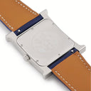 腕時計 エルメス HERMES Hウォッチ TGM HH1.810 クオーツ メンズ H型 四角 ホワイト 白 ギヨシェ アラビア 3針