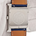 腕時計 エルメス HERMES Hウォッチ TGM HH1.810 クオーツ メンズ H型 四角 ホワイト 白 ギヨシェ アラビア 3針