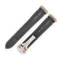 カルティエ Cartier 純正 サントス ドゥ カルティエ MM用 レザーバンド キャメルブラウン レザー ステンレススチール 腕時計パーツ 替え ベルト 本革 18ｍｍ ブラウン バックル付き